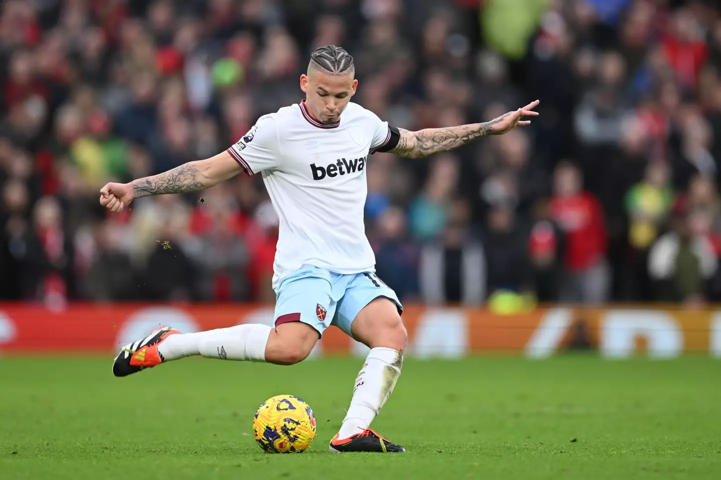 Kalvin Phillips in action for West Ham United. Image: Getty 