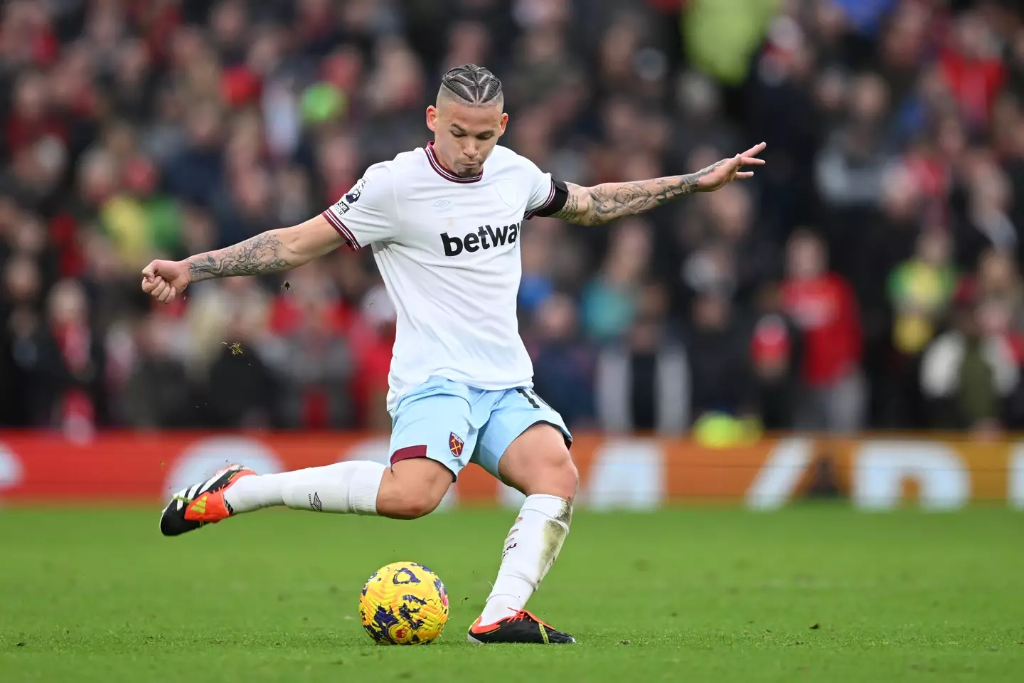 Kalvin Phillips in action for West Ham United. Image: Getty