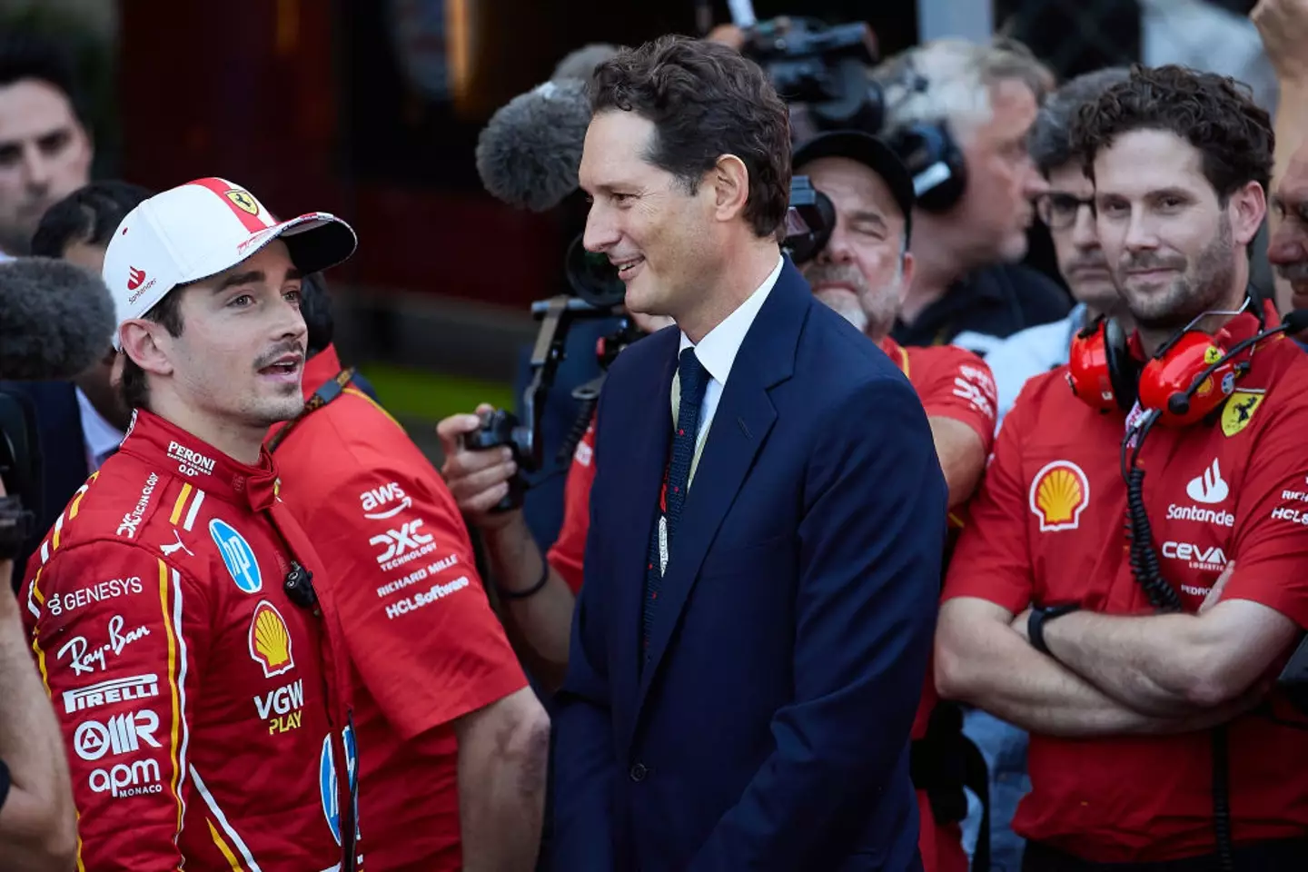 Elkann's comments about Hamilton and Leclerc did not go down well. (Image: Emmanuele Ciancaglini/Ciancaphoto Studio/Getty Images )