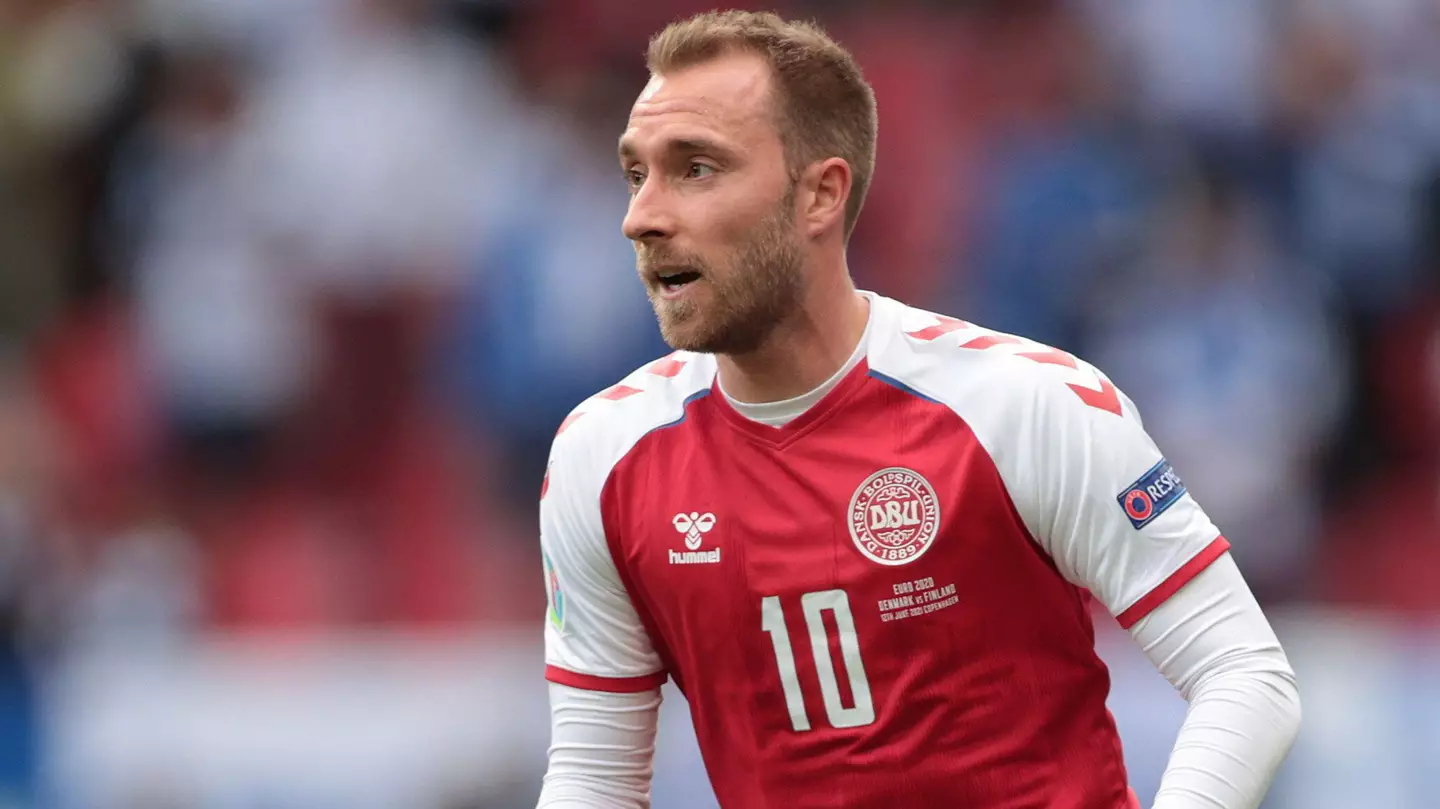 Christian Eriksen in action for Denmark. (Alamy)