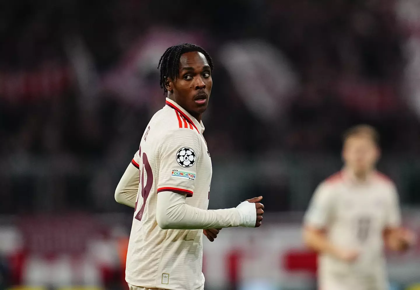 Mathys Tel for Bayern Munich in the Champions League- Getty