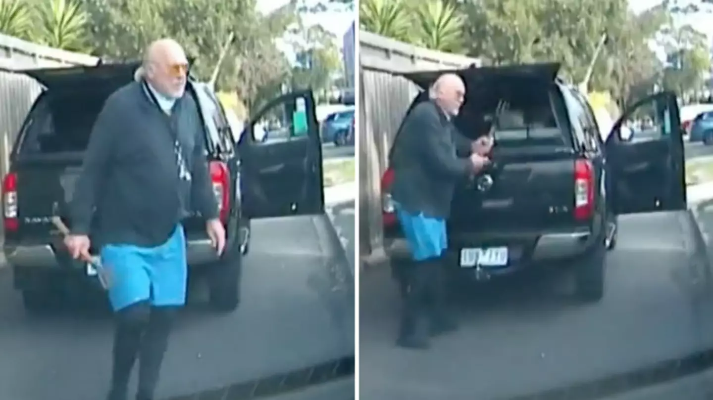 AFL Legend Rex Hunt Brandishes Pitchfork In Aggressive Road Rage Incident