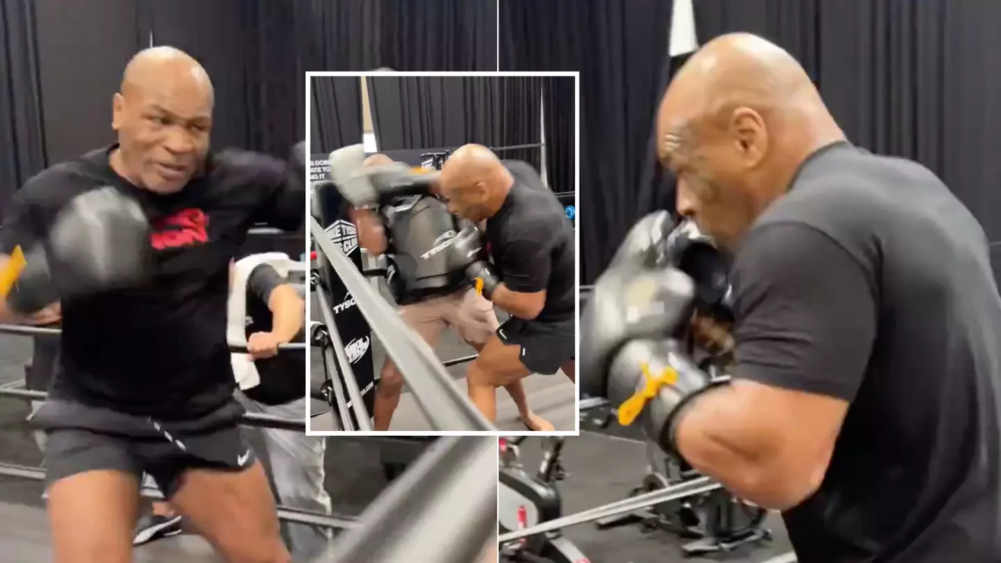 Mike Tyson sends terrifying six-word message to Jake Paul after posting fresh training footage