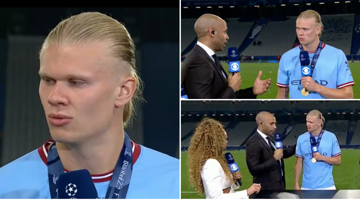 Erling Haaland asked Thierry Henry for one piece of advice after Champions League final, it's great