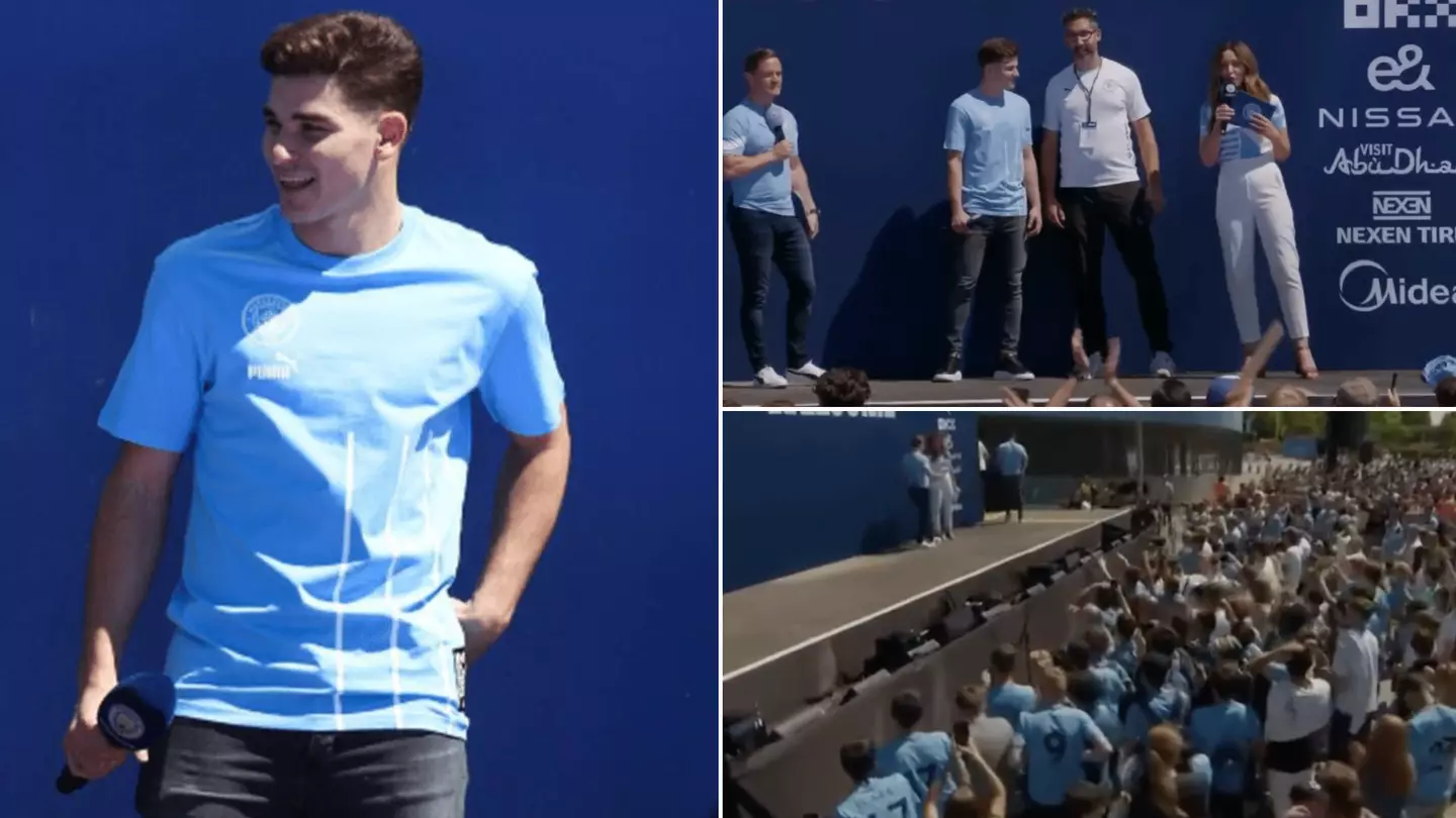 Manchester City Fans Trolled After Julian Alvarez’s Reception At Etihad Unveiling