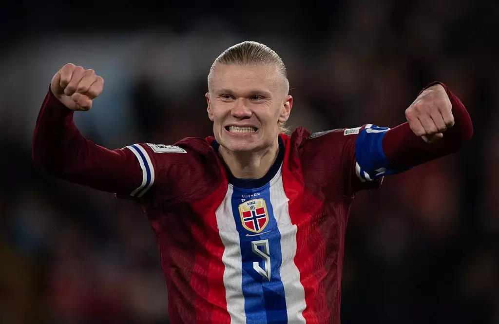 Erling Haaland helped Norway to a 4-1 win over Estonia (Credit:Getty)