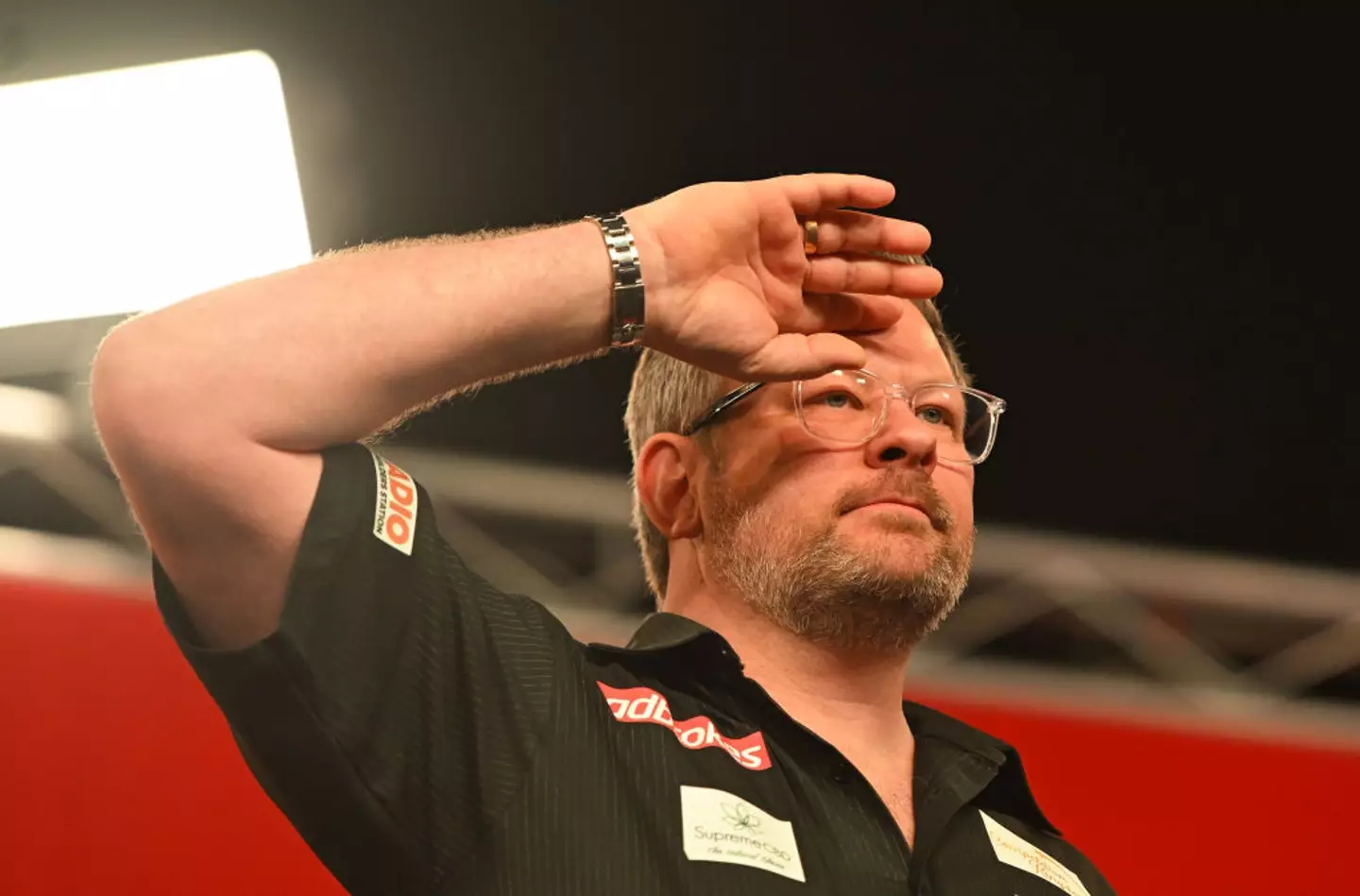 James Wade pictured at the 2025 UK Open (Image: Getty)