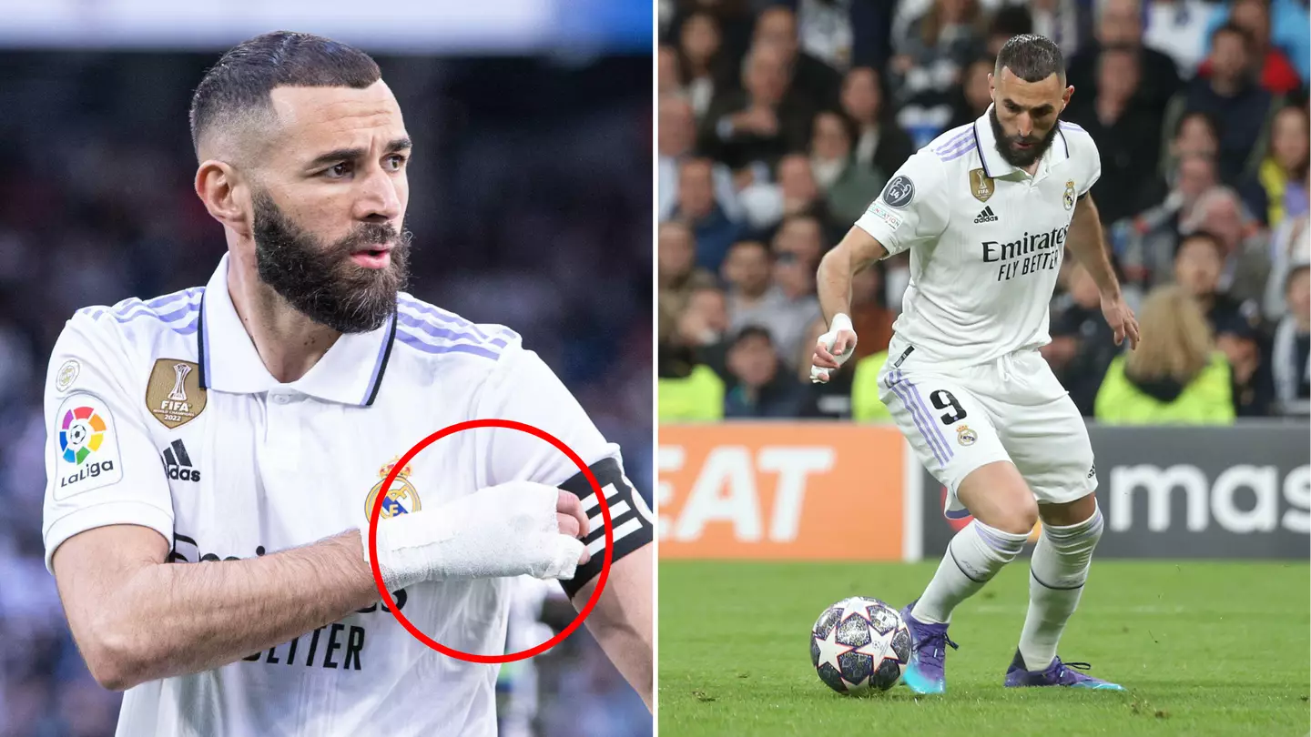Why Real Madrid star Karim Benzema STILL wears a bandage on his right hand