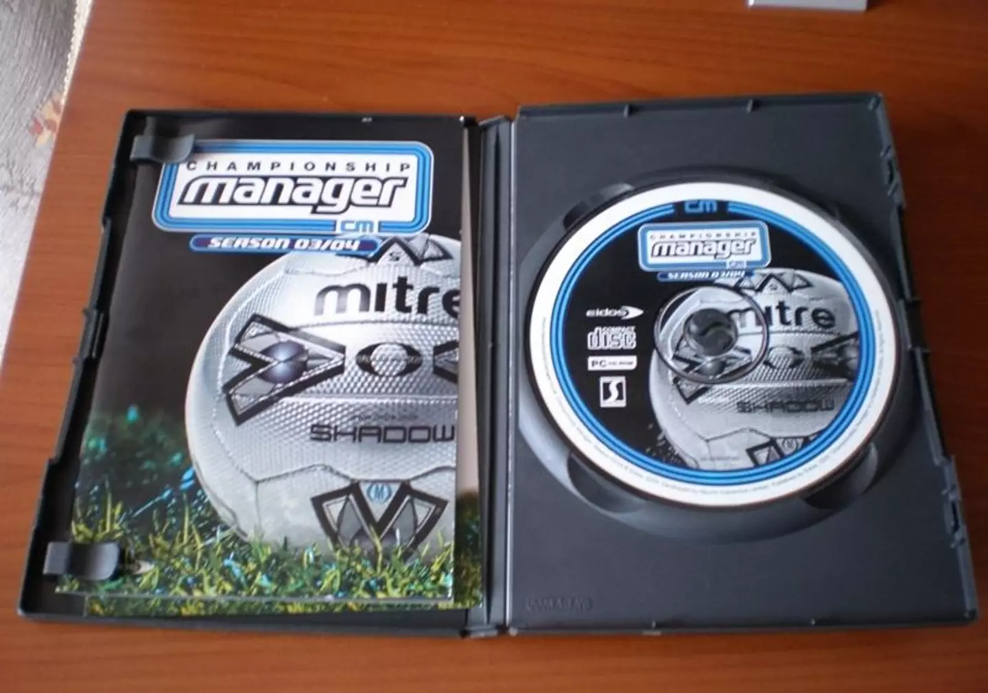 A copy of Championship Manager 03/04 – a game the Still brothers poured hours into growing up.