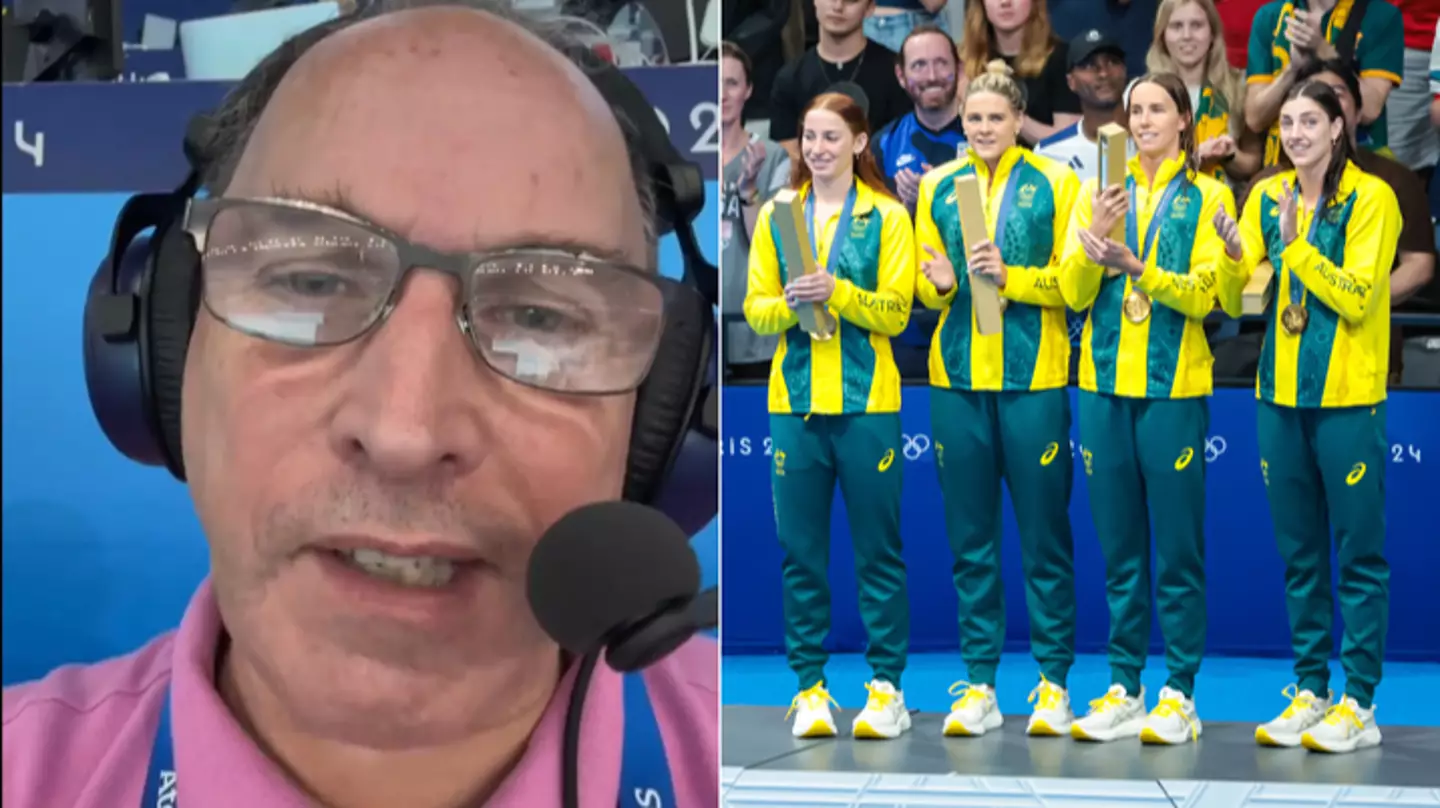 Olympics commentator taken off air after inappropriate sexist remark about female swimmers