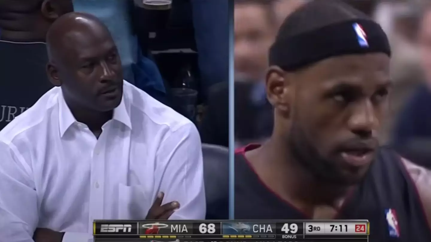 Michael Jordan had the coldest response when LeBron James stared him down while dunking during NBA game