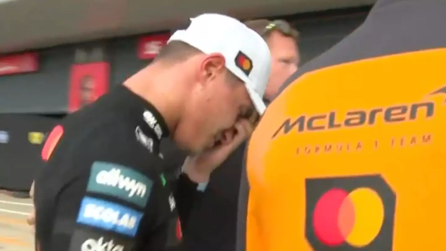 Lando Norris suffers facial injury as things turn ugly following British Grand Prix celebrations with fans