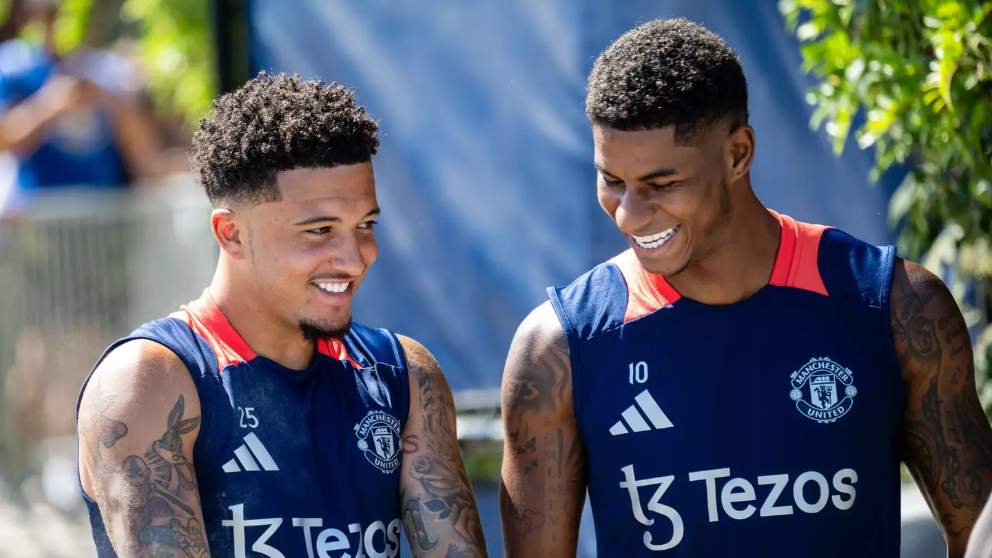 Jadon Sancho's four-word comment to Marcus Rashford after Barcelona move has got Man Utd fans talking