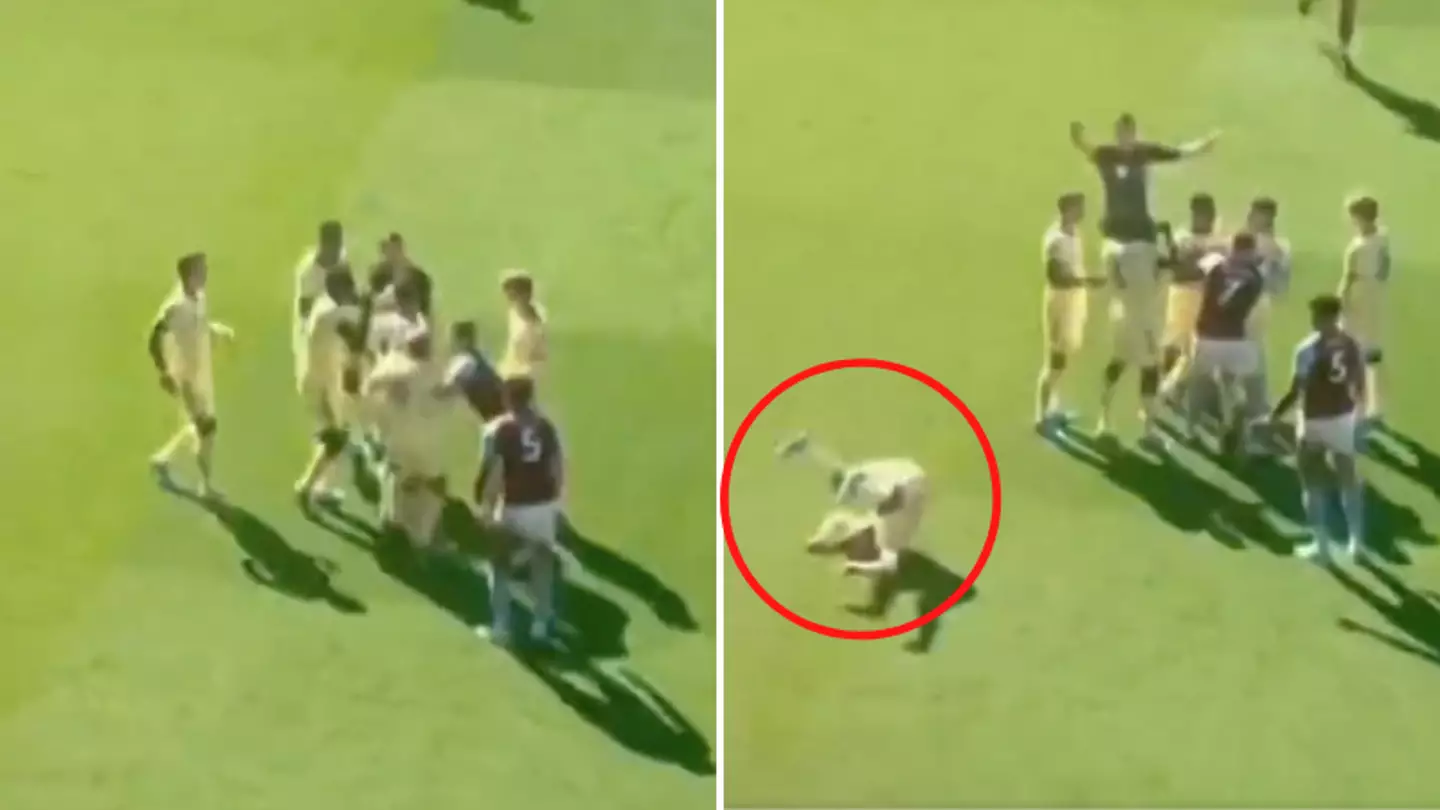 Alexandre Lacazette Went Flying After Being Shoved By Aston Villa's John McGinn