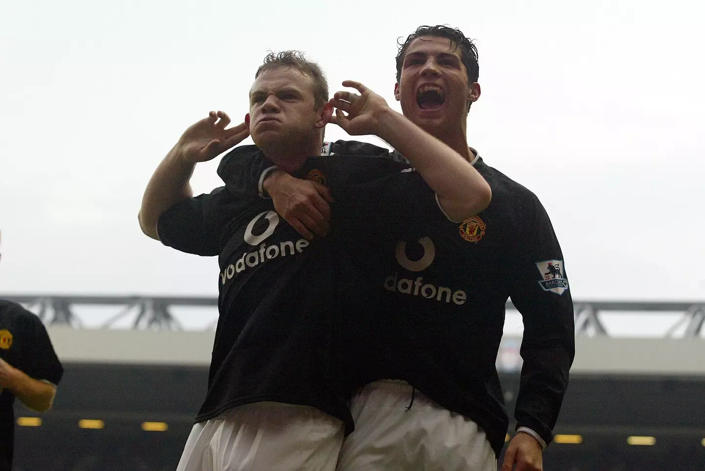 Rooney and Ronaldo during their time together at United. (Image