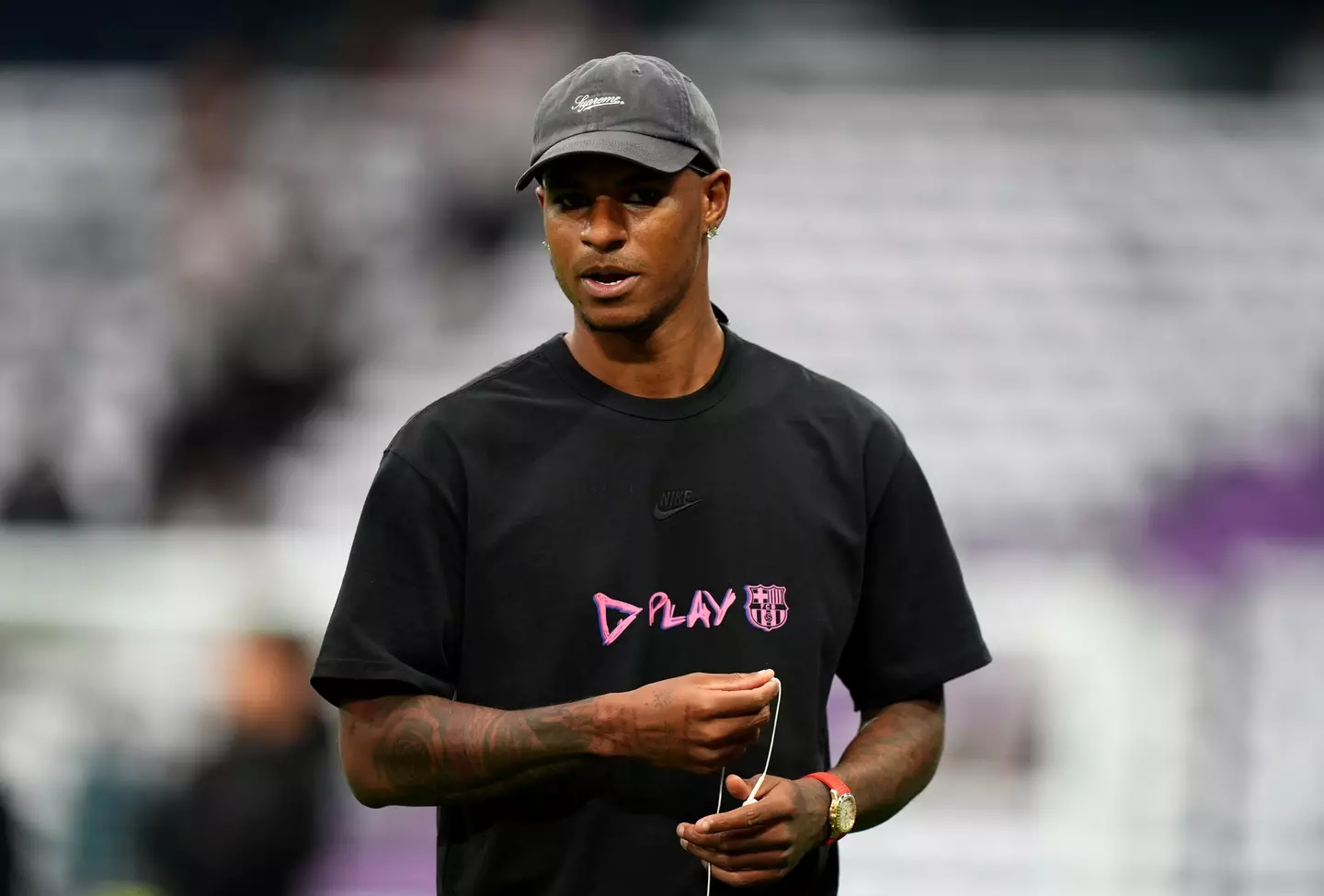 Marcus Rashford wants to stay at Barcelona. Image: Getty