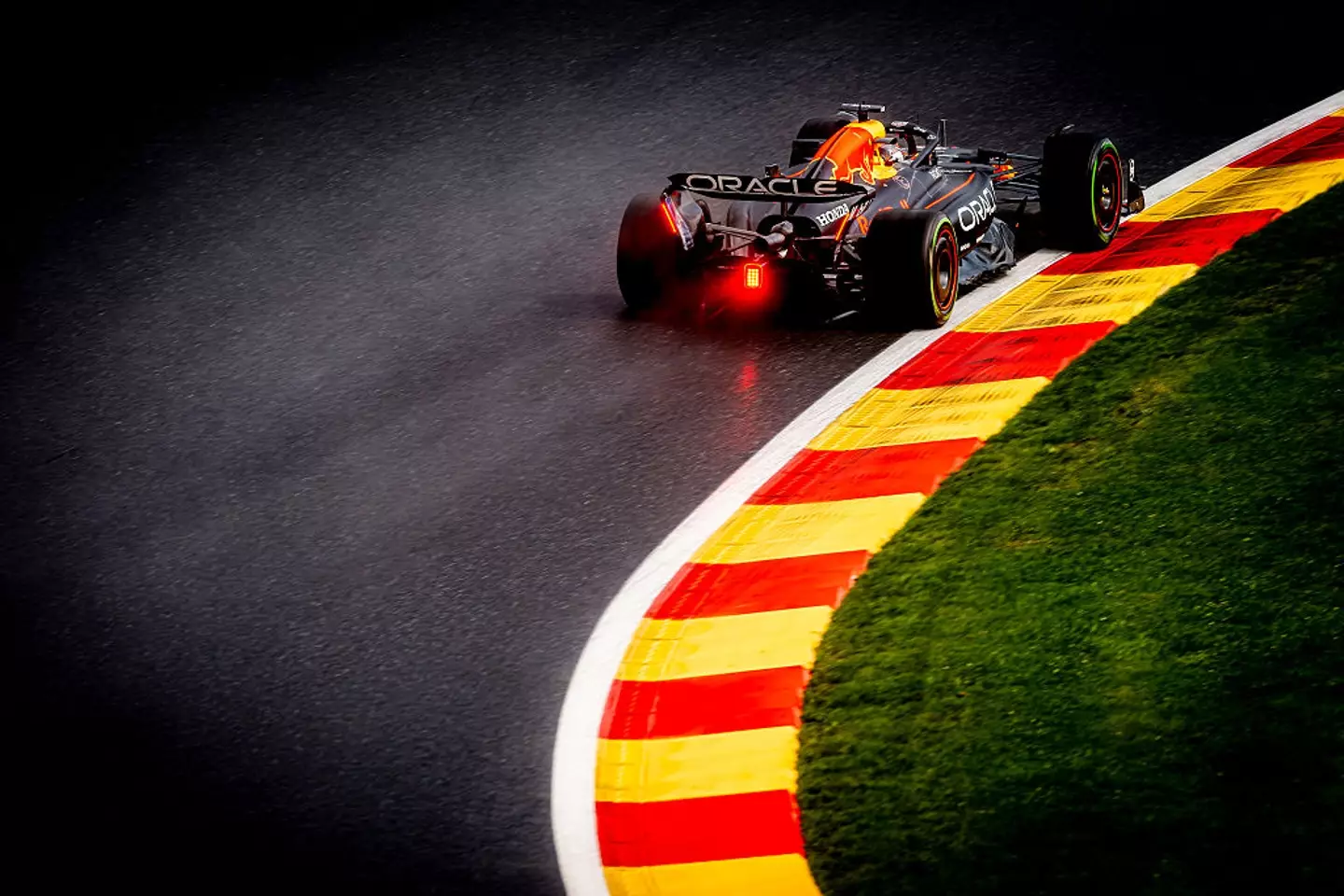 Max Verstappen was not happy with the FIA's decision-making during the Belgian Grand Prix. (Image: Getty)