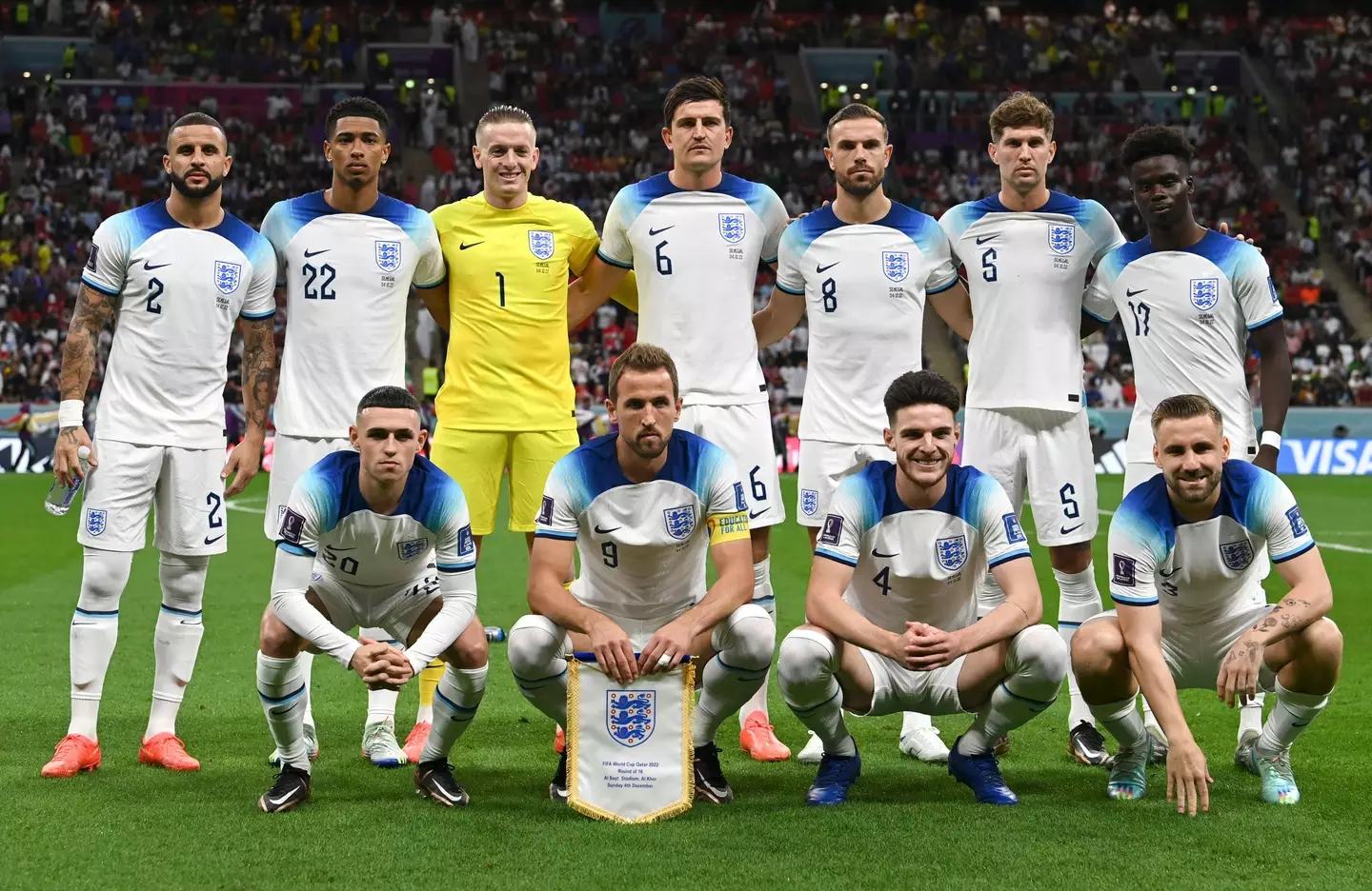 England's likely team. (Image