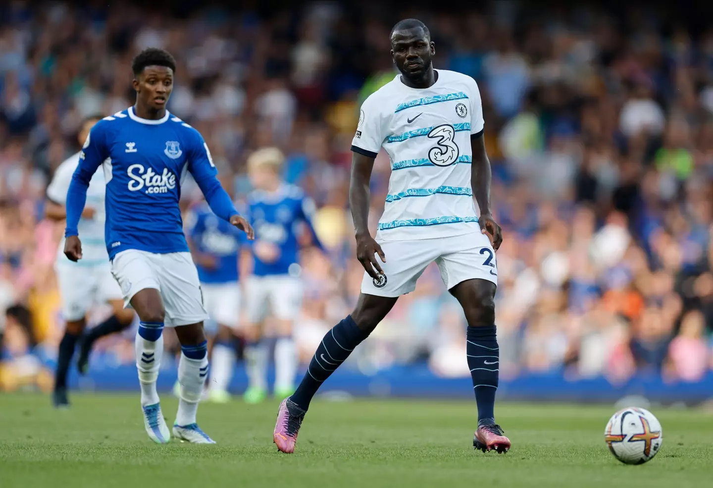 Kalidou Koulibaly for Chelsea on his debut. (Alamy)