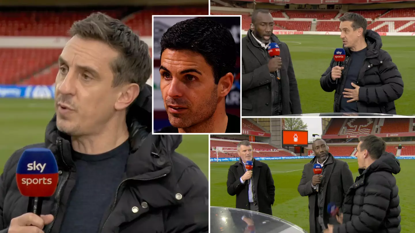 Roy Keane and Jimmy Floyd Hasselbaink argue with Gary Neville over possibility of Arsenal bottling Premier League title