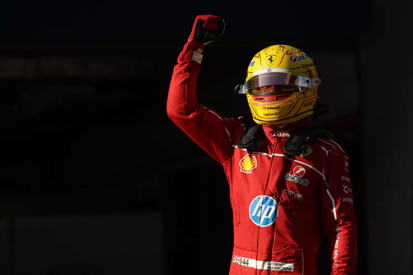 Lewis Hamilton will start the Chinese Grand Prix sprint race at the front of the grid. (Image: Getty)