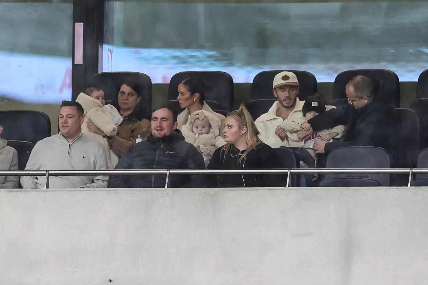 Littler in the stands at Tottenham vs Bournemouth over the weekend. (Image