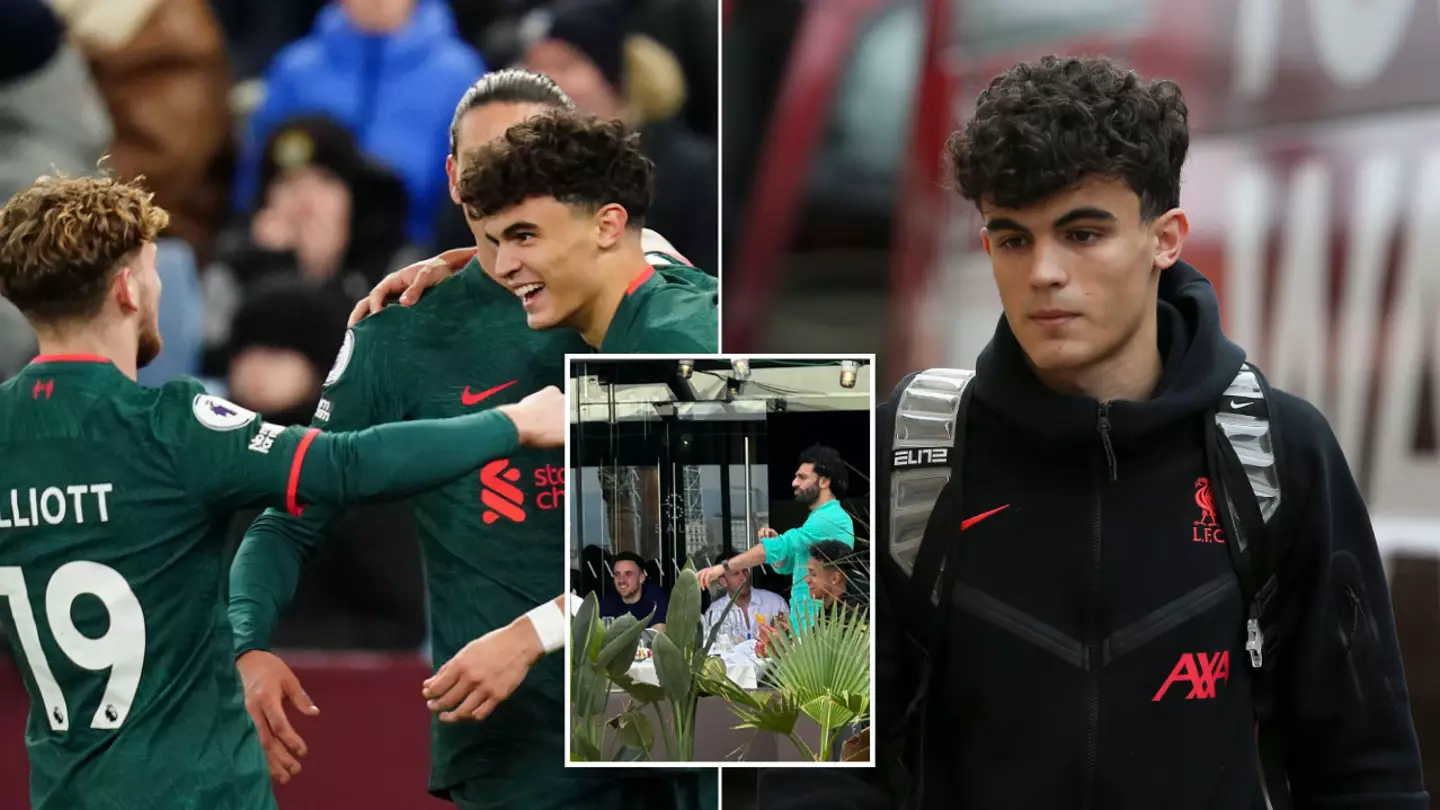 Liverpool star Stefan Bajcetic spotted in Barcelona after being linked with summer move to the Nou Camp