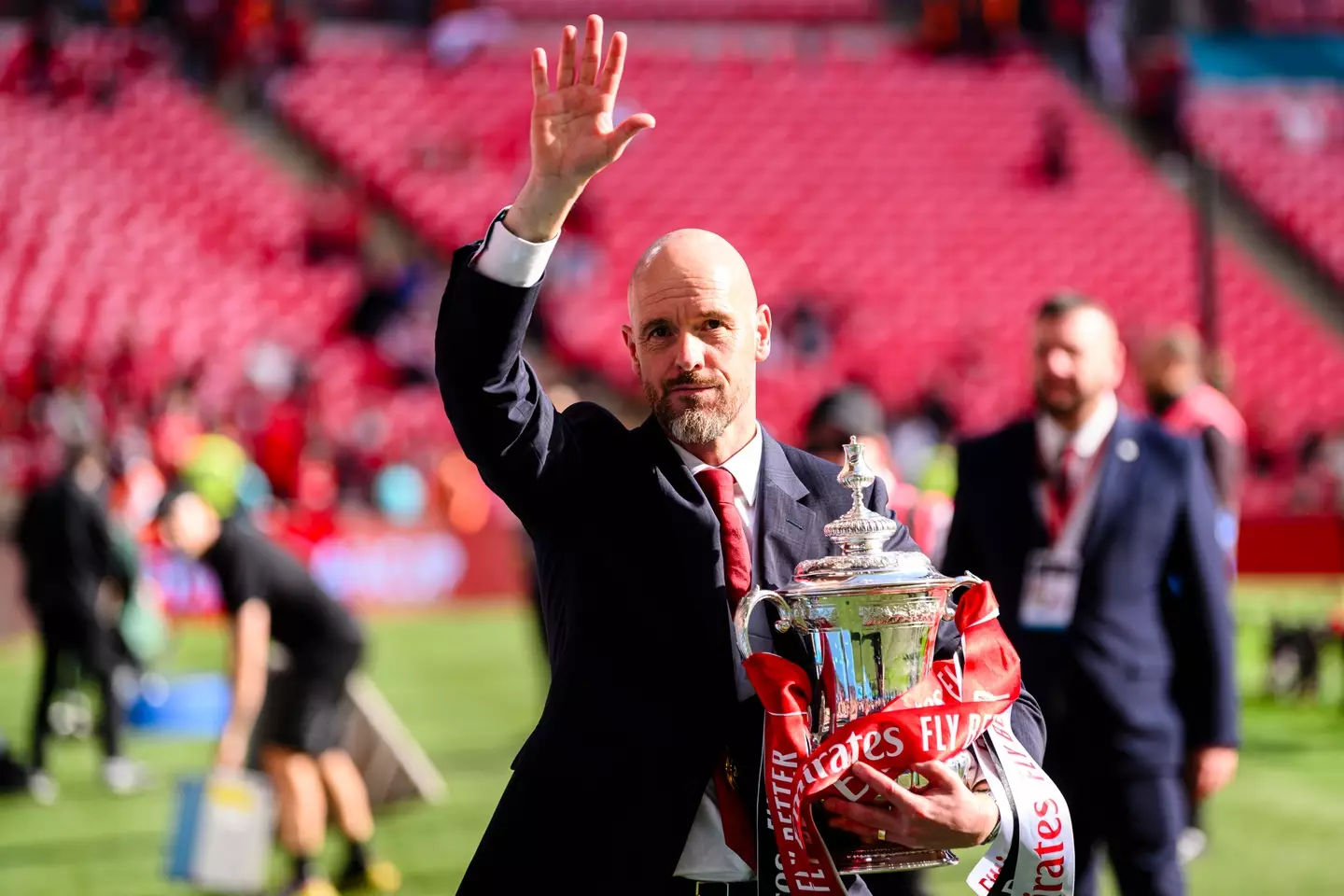 Ten Hag claimed the FA Cup as United manager (Getty)