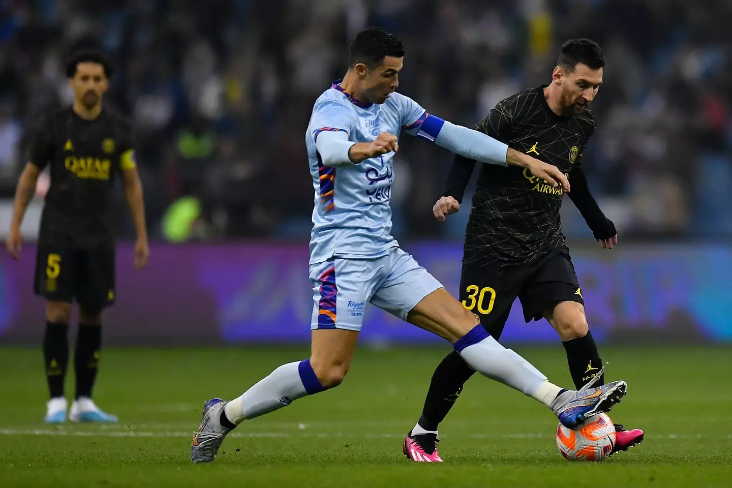 The former footballers sided with Cristiano Ronaldo. Image: Getty