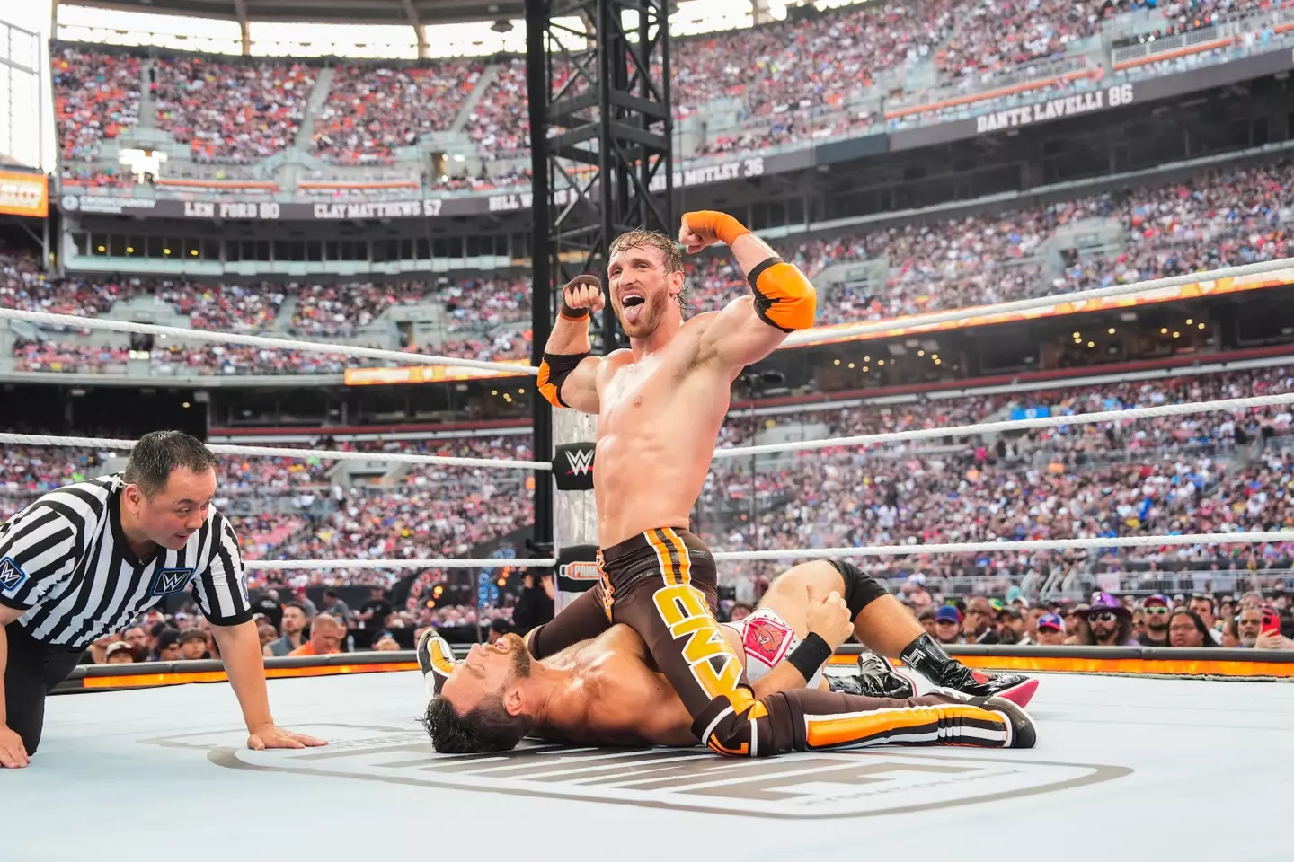 Logan Paul is returning to WWE for the Raw on Netflix. Image: Getty