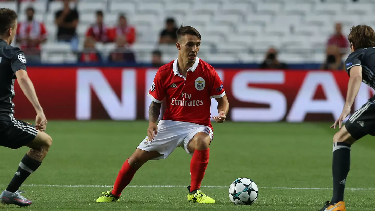 Alex Grimaldo during SL Benfica v CSKA Moskva (Image: Bruno Barros/Alamy)