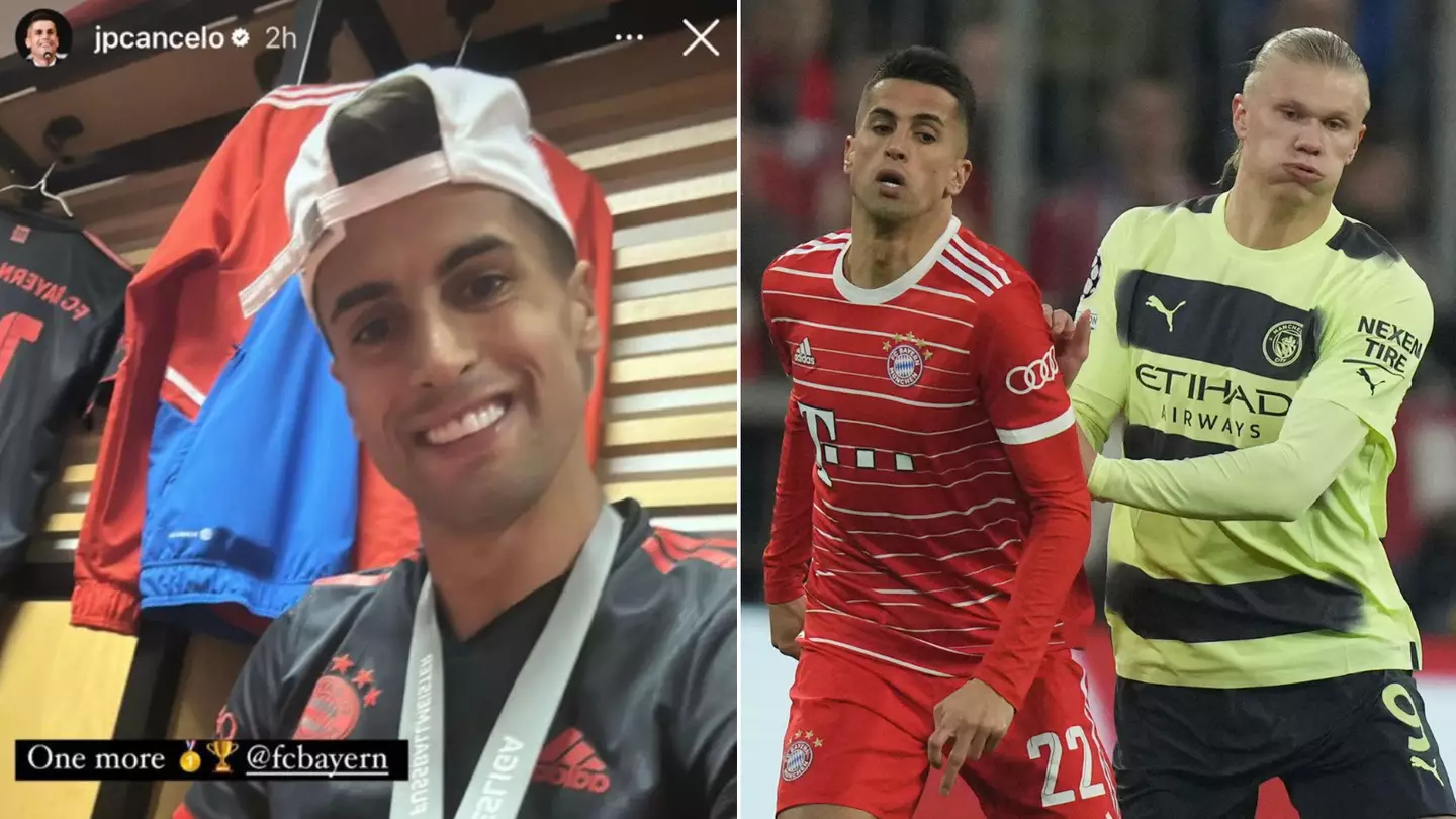 Fans think Joao Cancelo fired shots at Erling Haaland after Bayern Munich pipped Borussia Dortmund to Bundesliga title on final day