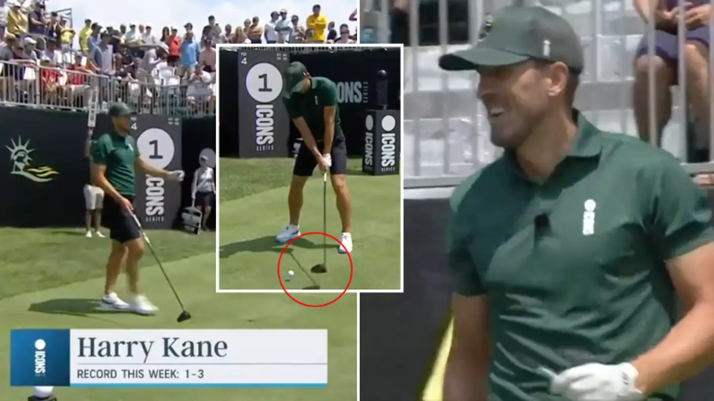 Harry Kane's 'Wild' Golf Swing Has Baffled Fans, We've Never Seen Anything Like It