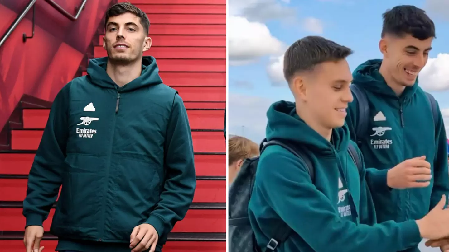 Fans are divided over what Kai Havertz took with him on flight to Munich for Champions League clash