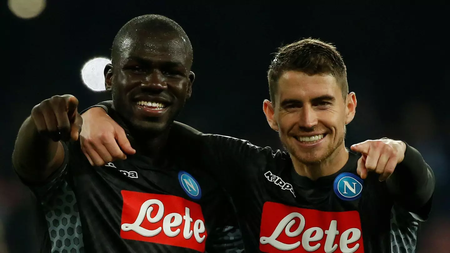 Jorginho and Kalidou Koulibaly at Napoli. (Alamy)