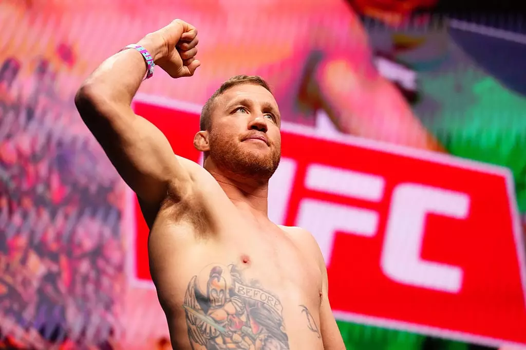Justin Gaethje has been outspoken about fighter pay in the UFC ahead of his fight with Paddy Pimblett. (Image: Chris Unger/Zuffa LLC)