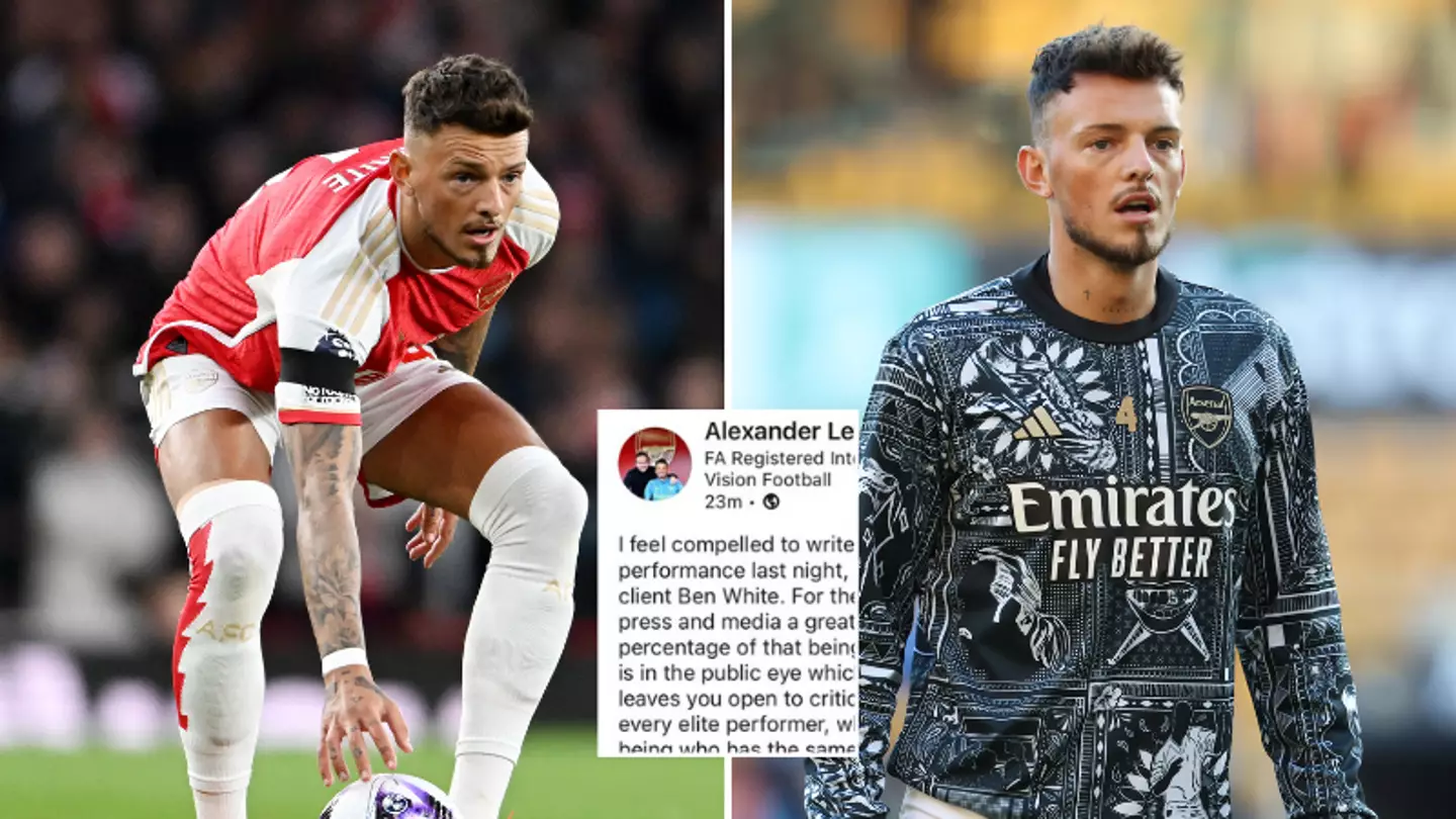 Ben White's agent slams critics of Arsenal star who don't have the 'full facts' after England snub