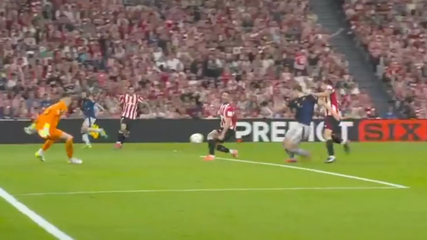 Fans think VAR made huge error as new angle of second incident before Man Utd penalty emerges