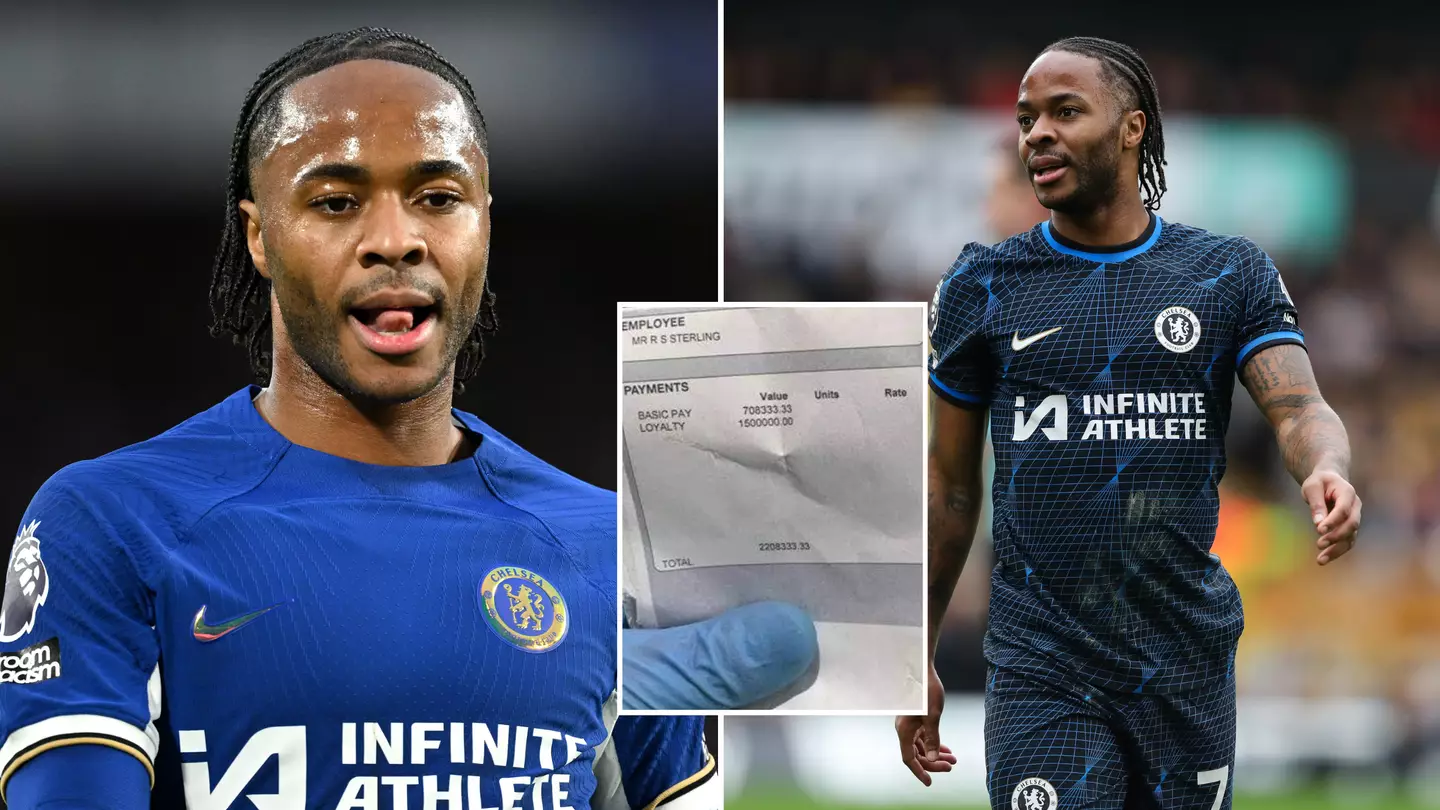 Raheem Sterling had his ‘payslip’ leaked after ‘leaving in his car at a garage