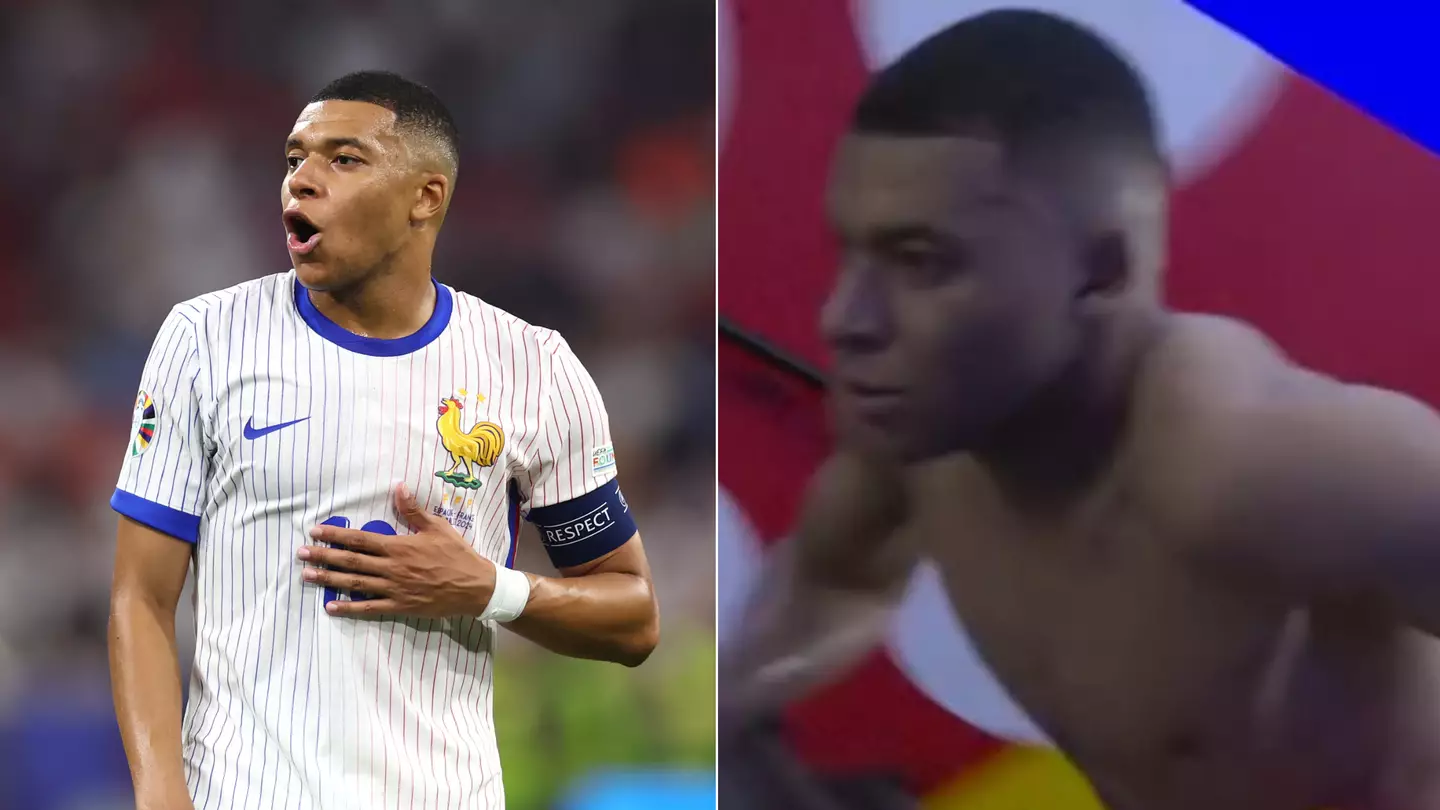 Fans can't believe what Kylian Mbappe did at half-time of France vs Spain