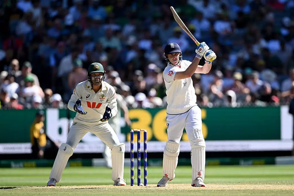Harry Brook hit the winning runs for England against Australia (Credit:Getty)
