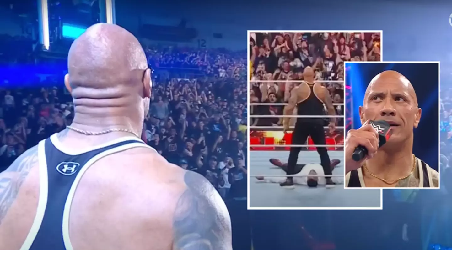WWE icon The Rock receives one of the greatest pops of all time on surprise return to Monday Night Raw
