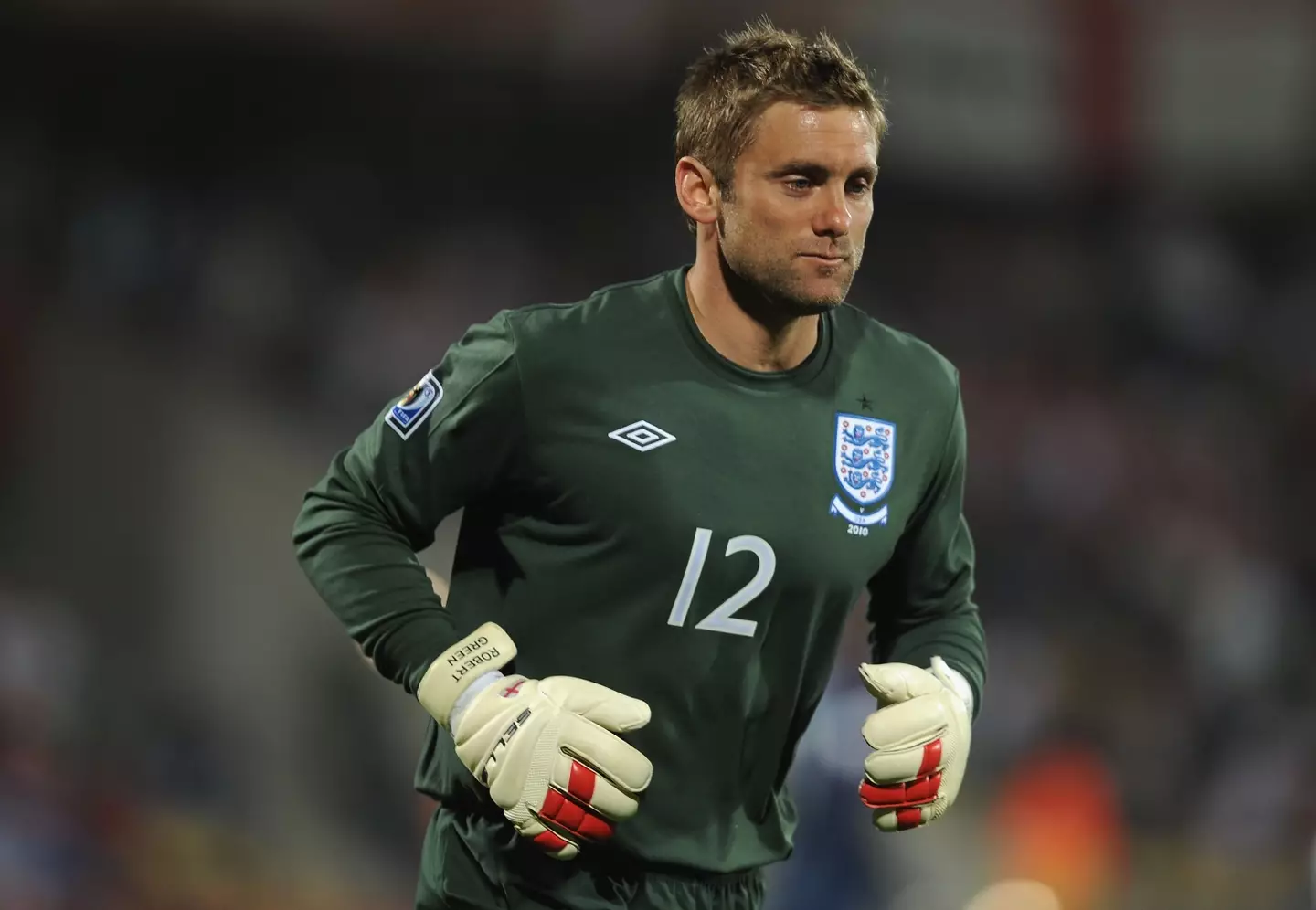 Rob Green in action for England