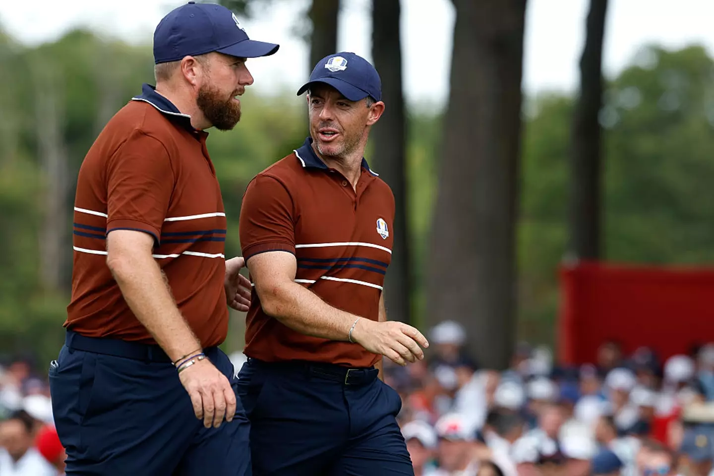 Shane Lowry and Rory McIlroy at the Ryder Cup (Credit:Getty)
