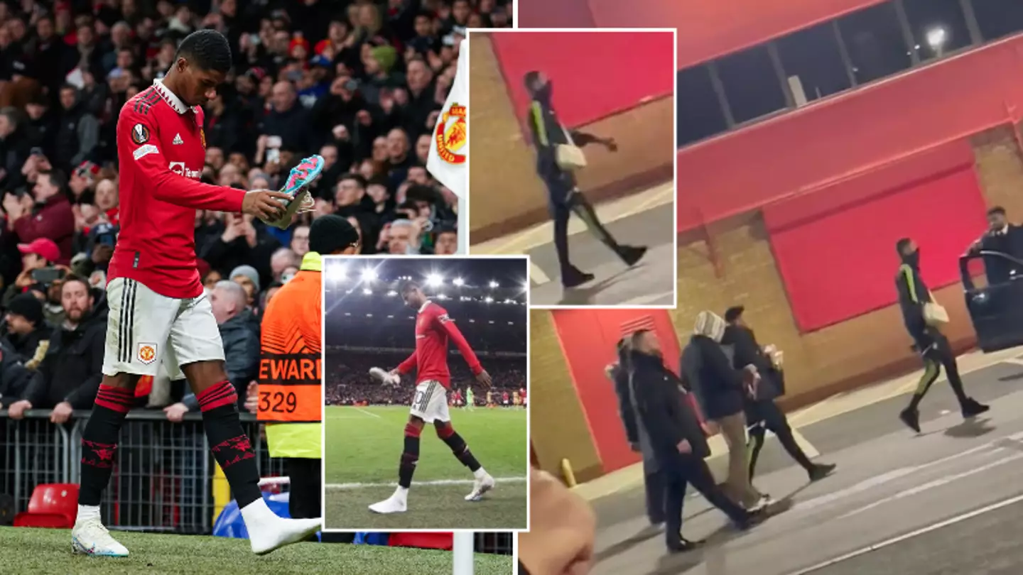 Marcus Rashford appears to be limping after Barcelona win, Man United fans are worried
