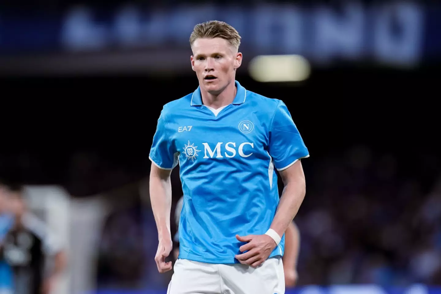 Scott McTominay in action for Napoli. Image: Getty