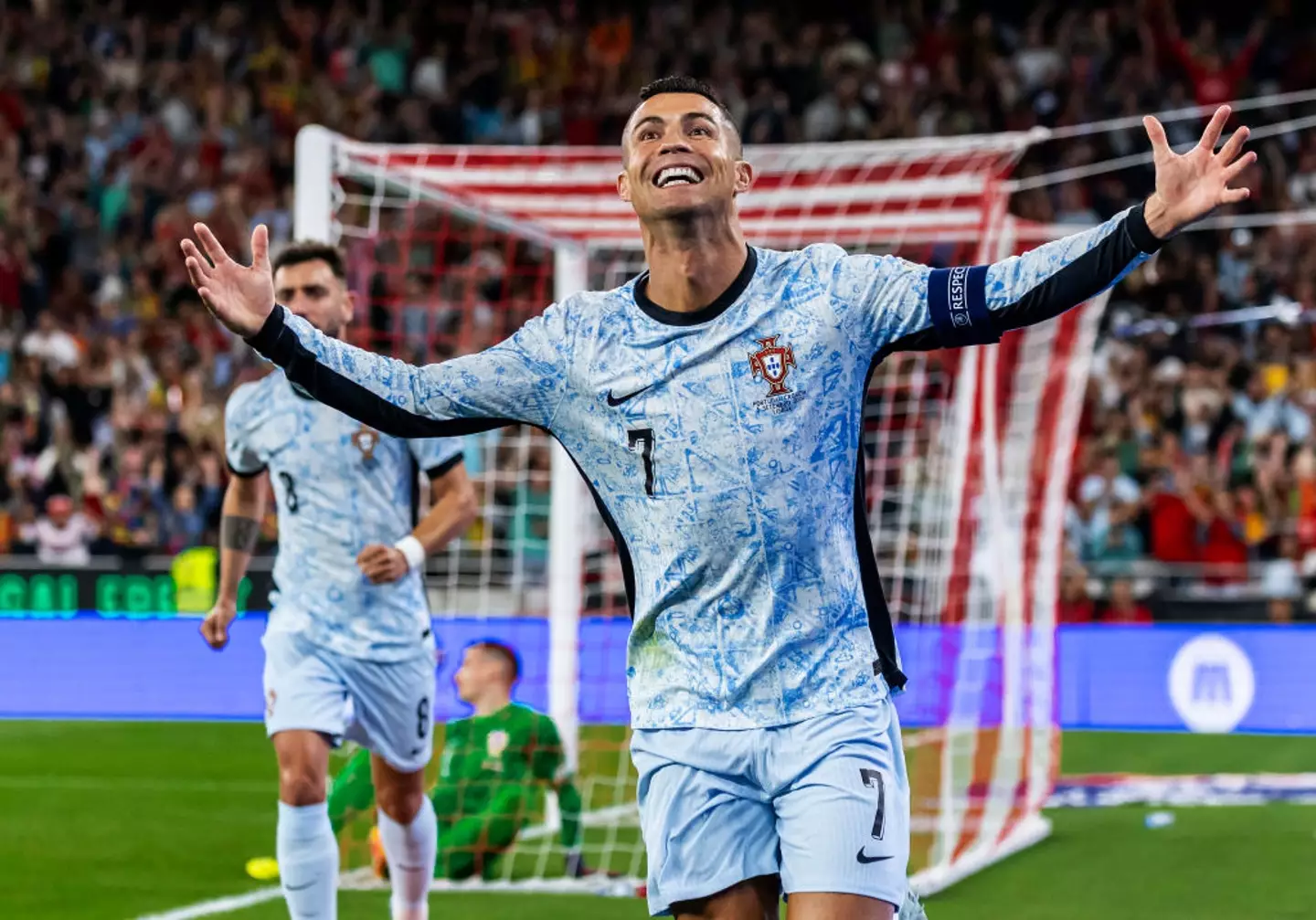Cristiano Ronaldo was visibly emotional after scoring his 900th career goal in Portugal's 2-0 win over Croatia in the Nations League. (Image: Getty)