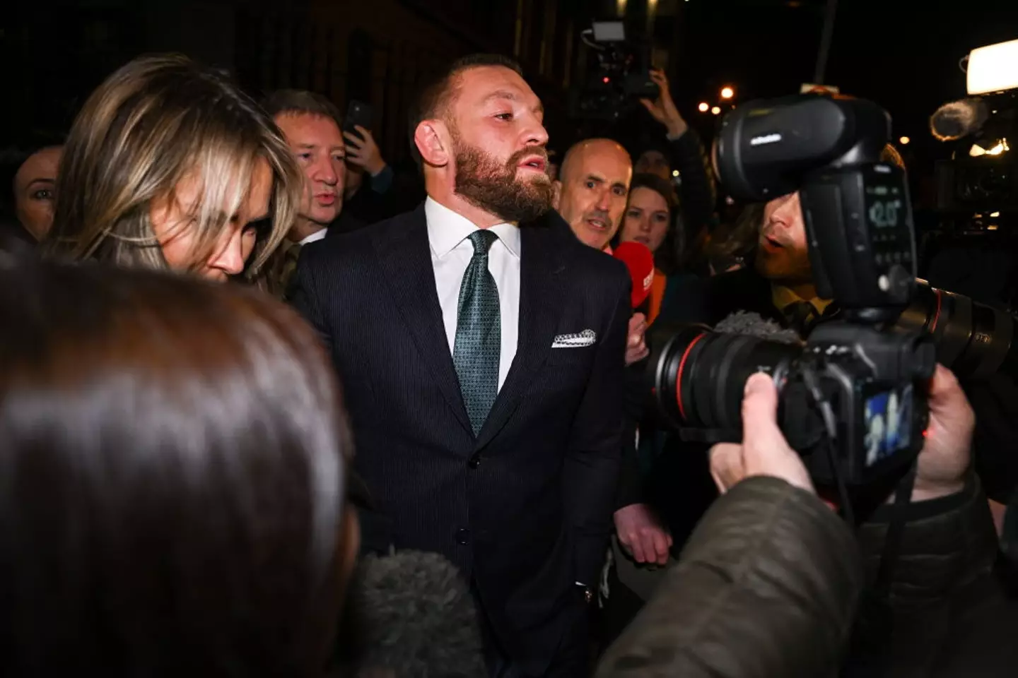 Conor McGregor quickly left the court after the verdict was announced on Friday. (Image: Getty)