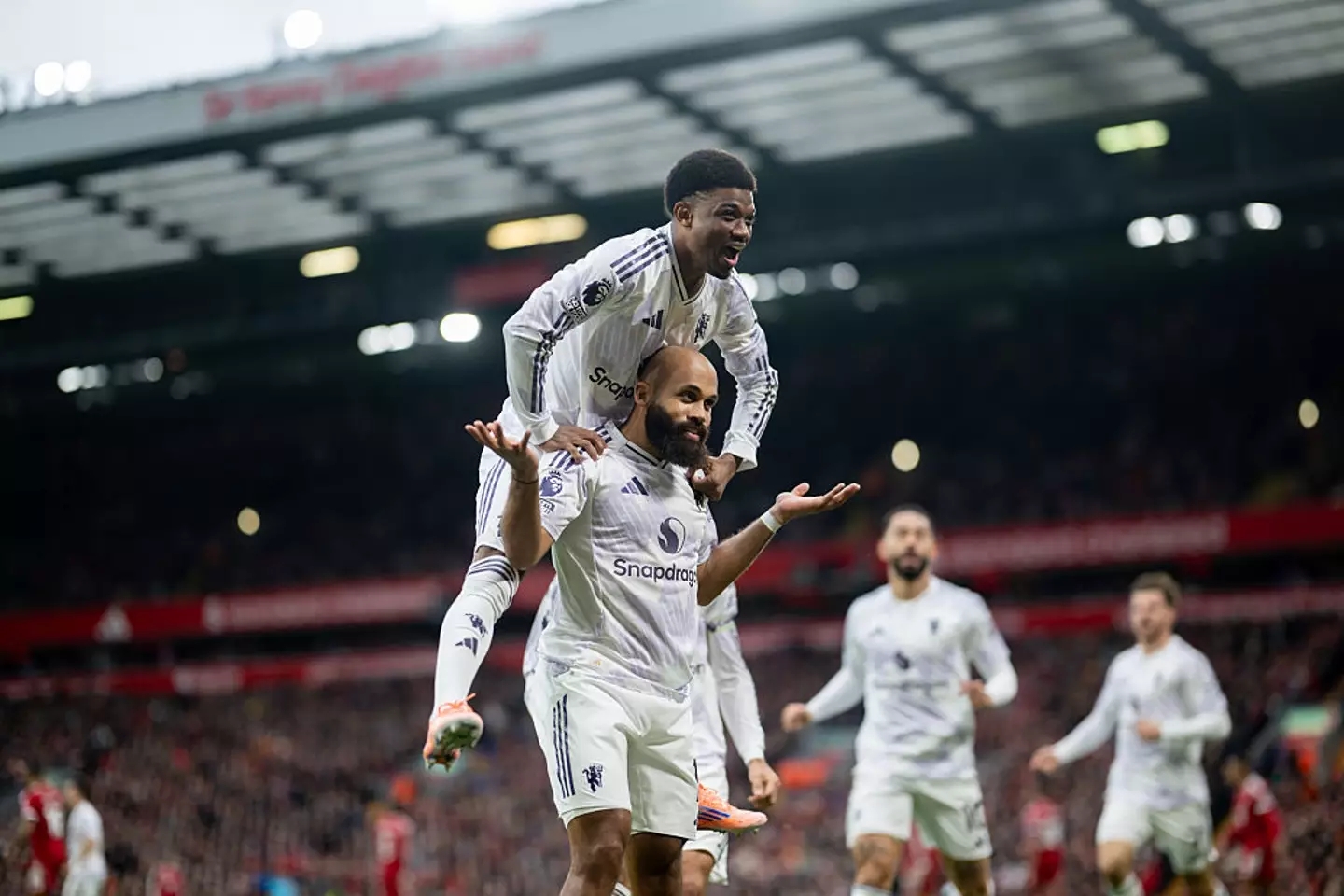 Man Utd beat Liverpool at Anfield (Credit:Getty)