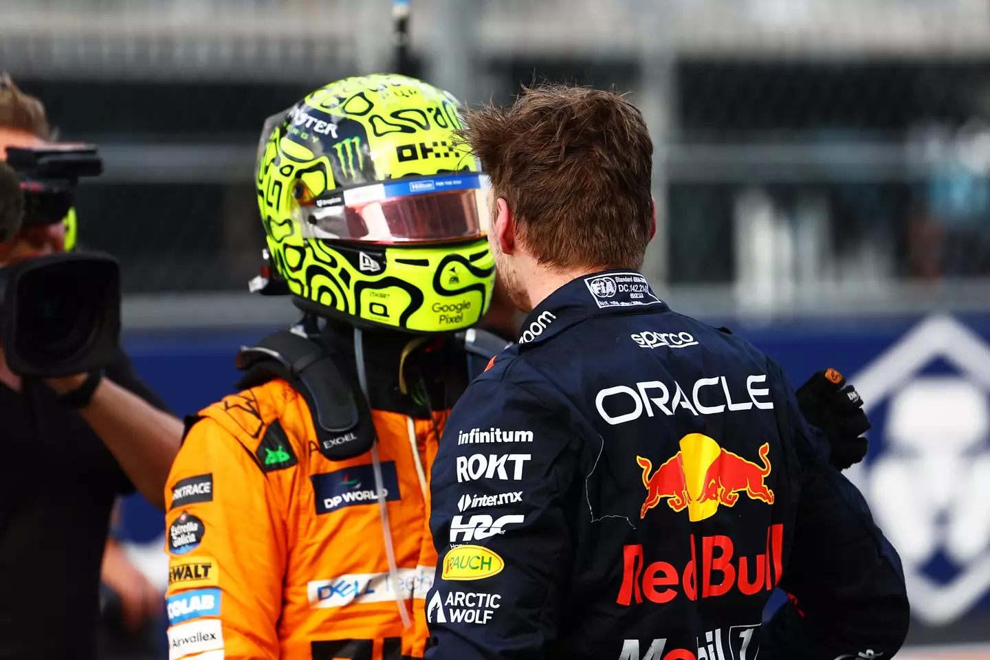 Lando Norris and Max Verstappen in 2024- Getty